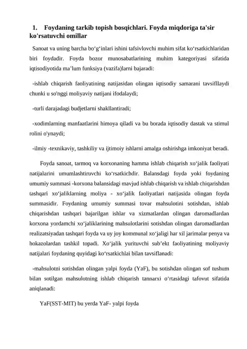 Foydaning tarkib topish bosqichlari 2