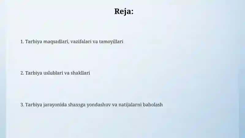 Tarbiyaning umumiy metodlari 2