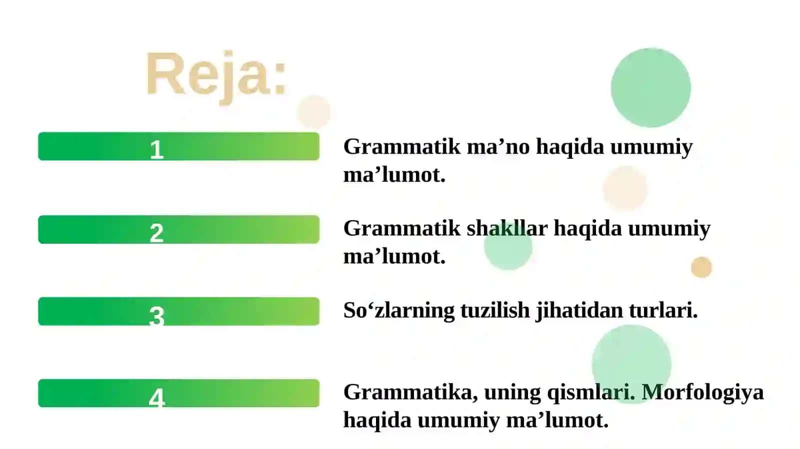 Grammatika haqida umumiy ma’lumot 2