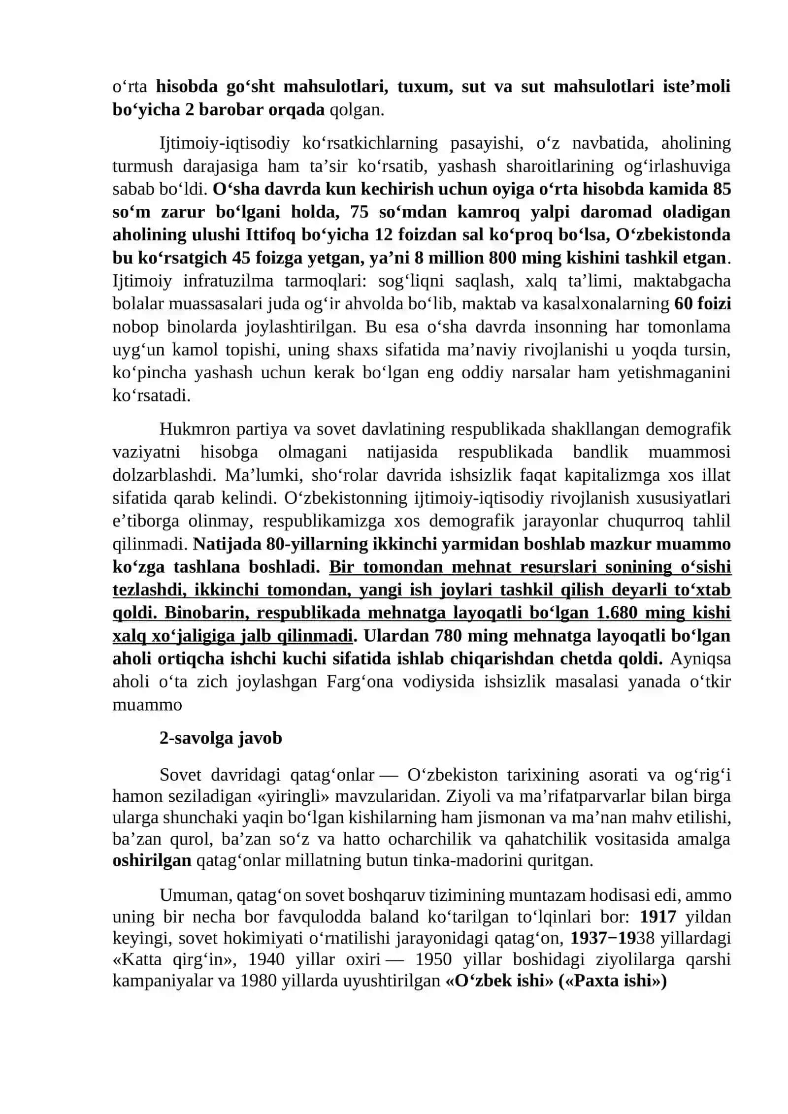 O‘zbekistondagi ijtimoiy-siyosiy jarayonlar 2
