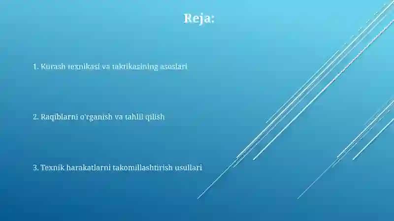 Sport turlarini oʻrgatish metodikasi 2