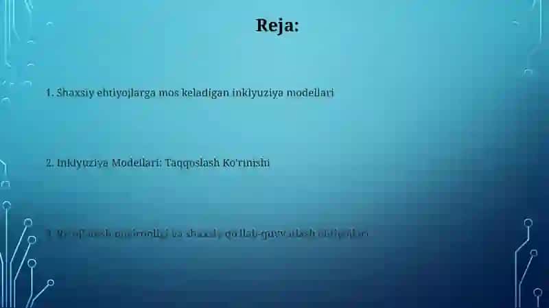 Inklyuziya modellari 2