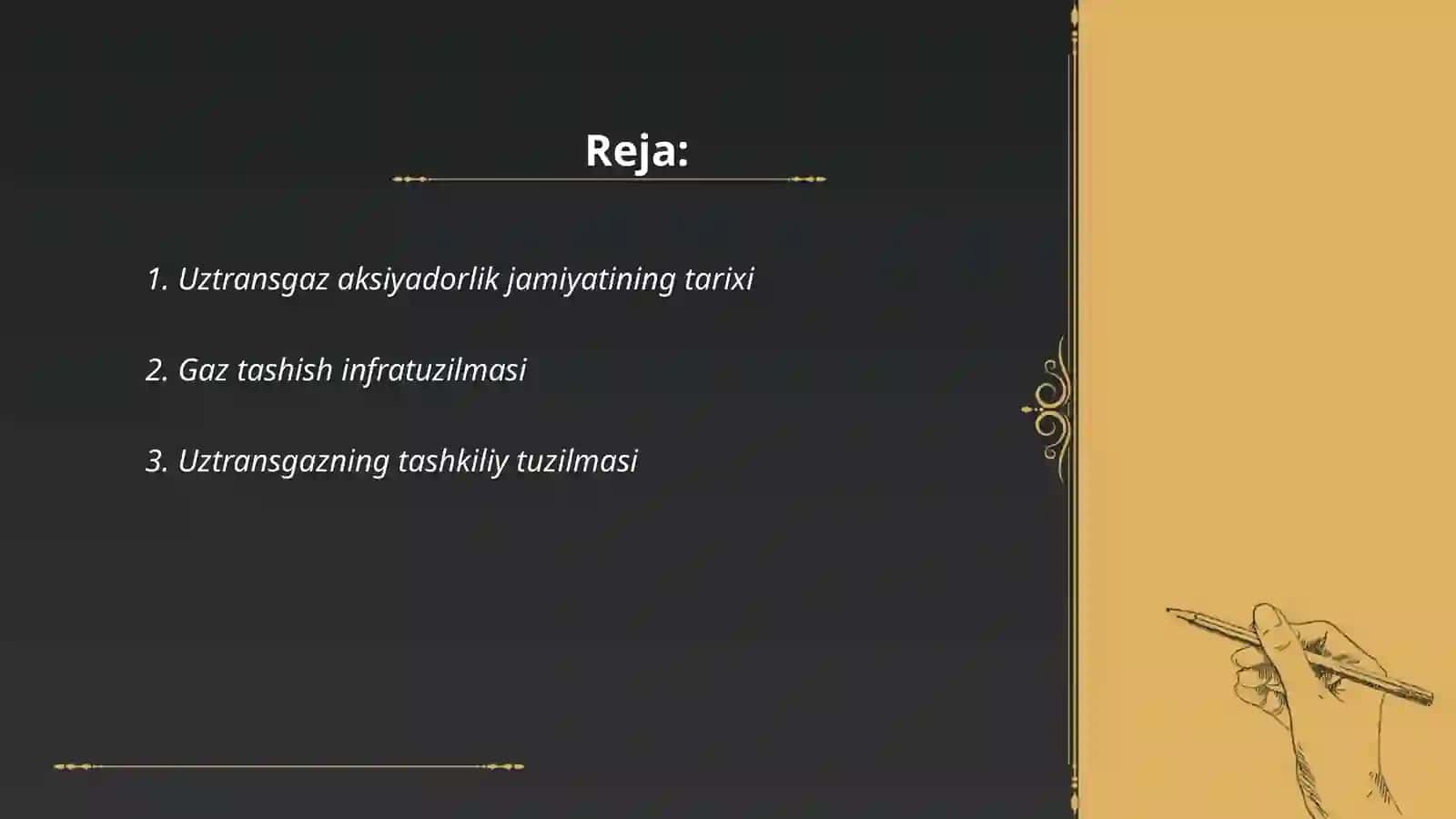 Uztransgaz aksiyadorlik jamiyati faoliyati 2