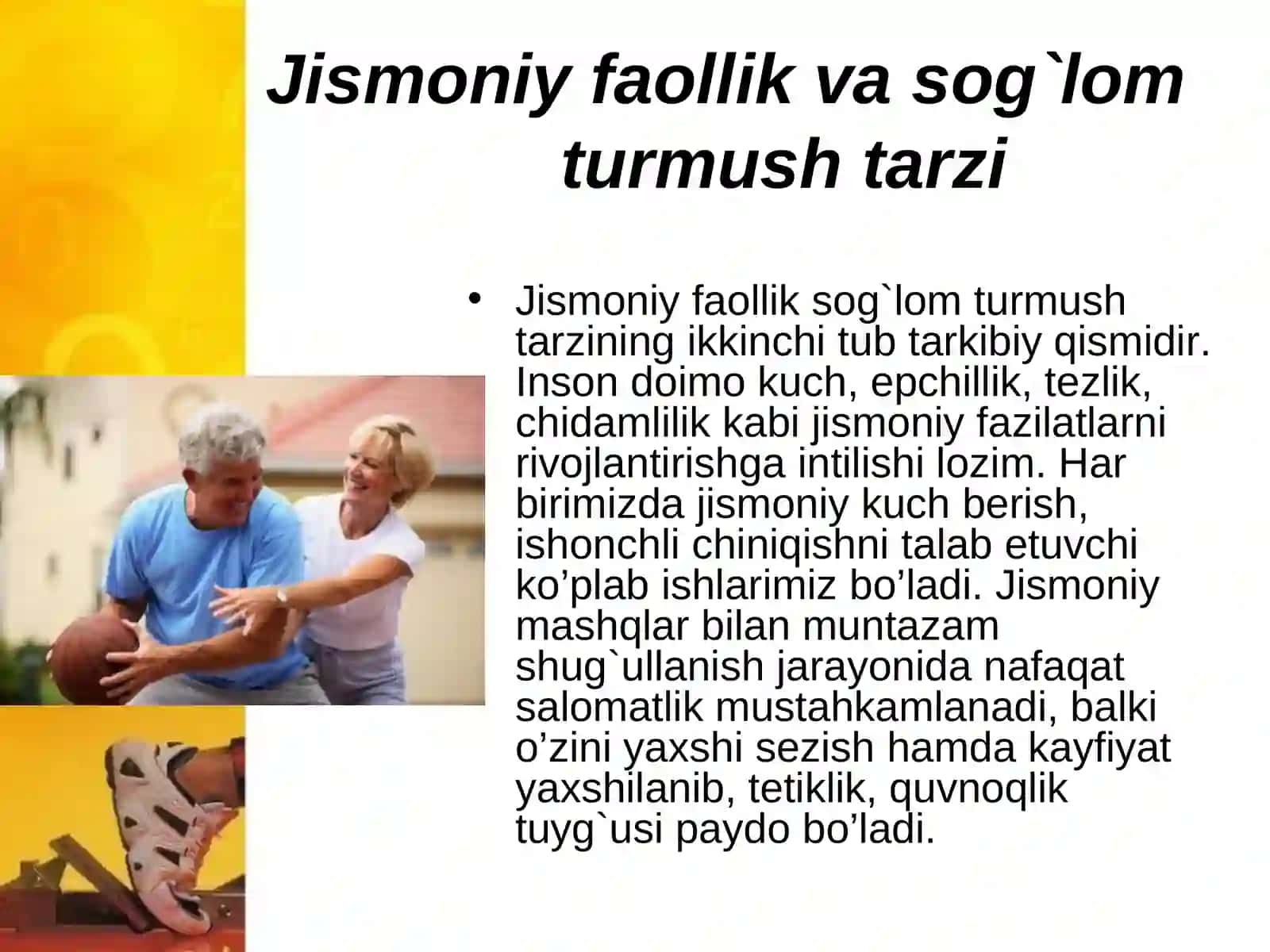 Jismoniy faollik va sog‘lom turmush tarzi 2