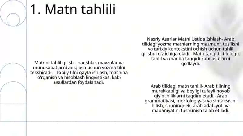 Nasriy Asarlar Matni Ustida Ishlash 2