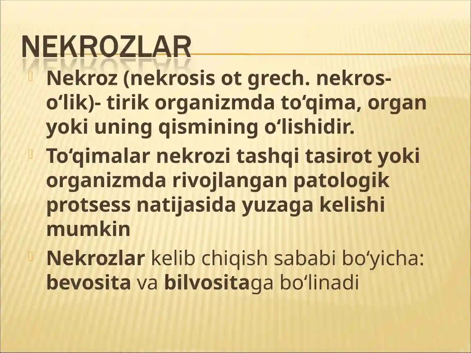 NEKROZ GANGRENA YARALAR OQMALARTIB 2