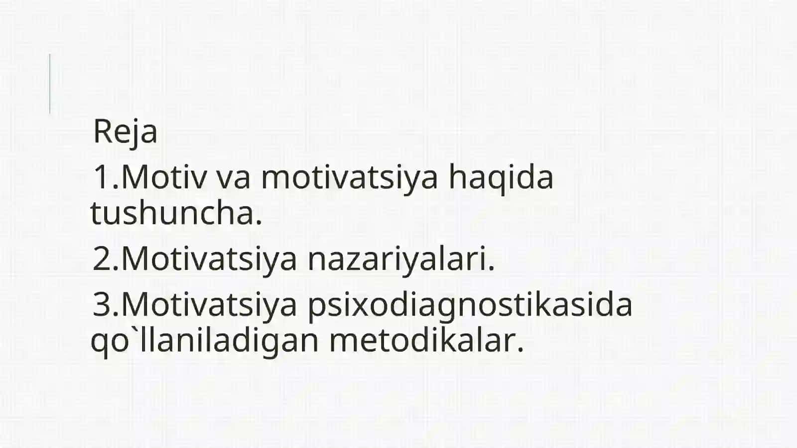 MOTIVATSIYA INQIROZI 2