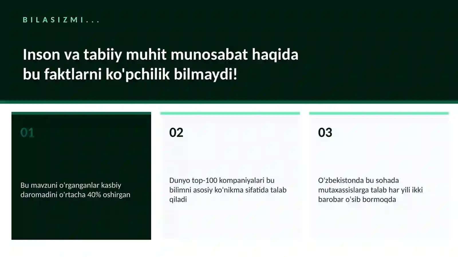Inson va tabiiy muhit munosabat 2