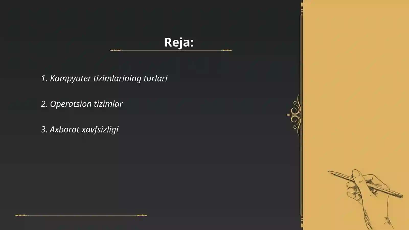 Komp'yuter tizimlari 2