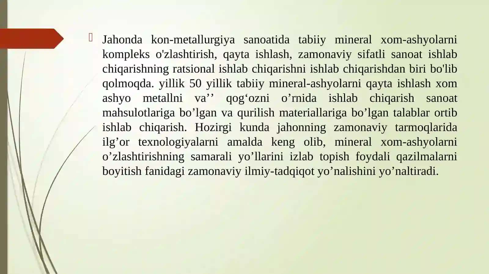 Noruda qurilish materiallari haqida umumiy ma'lumotlar 2