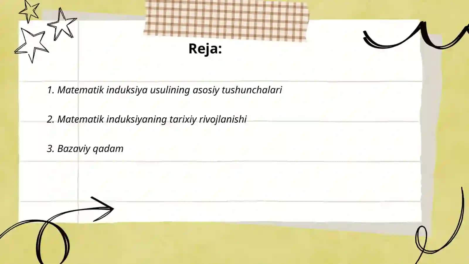 Matematik induksiya usuli 2