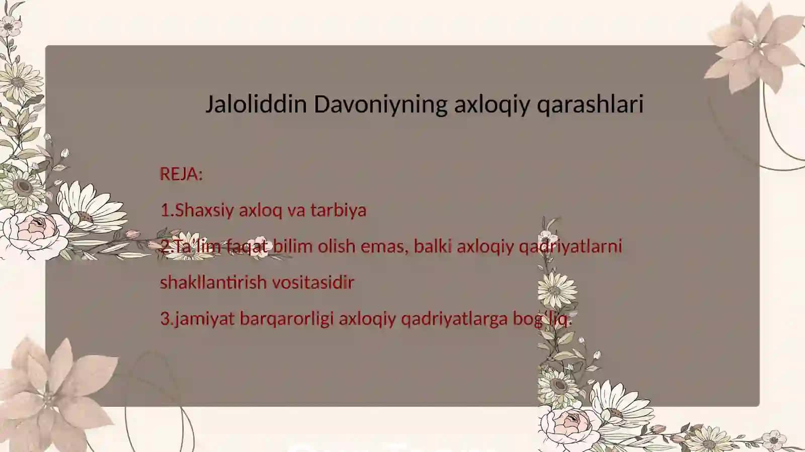 Ona tili - o'qish savodxonligi va uni o'qitish metodikasi 2