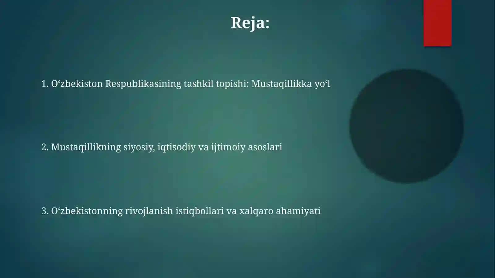 Oʻzbekiston Respublikasining tashkil topishi va uning ahamiyati 2