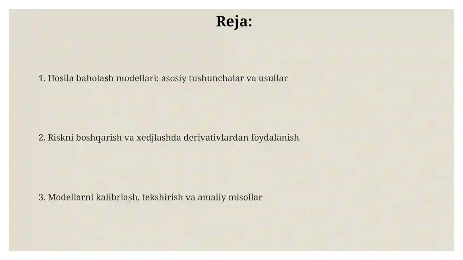 Moliyabozoridadervayivvositalarnibaholashmodellari 2
