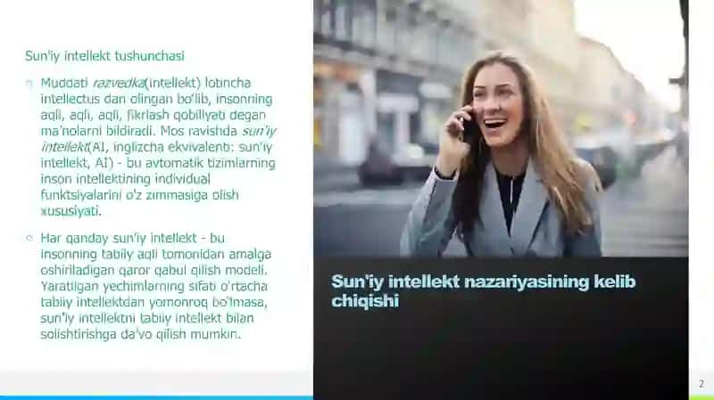 Sunʼiy intellekt rivojlanishi haqida 2
