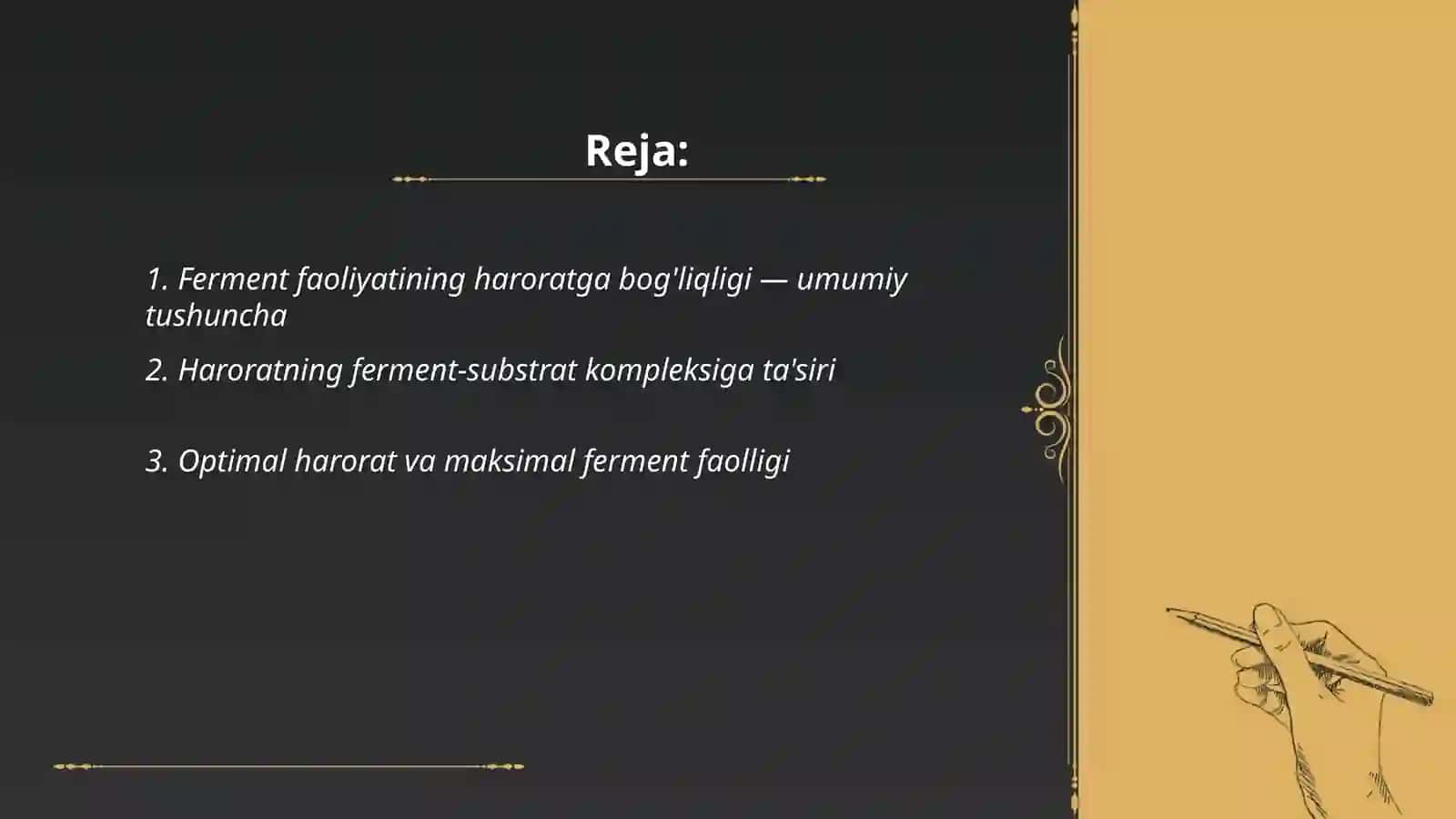 Fermentlar aktivligiga haroratning ta'siri 2
