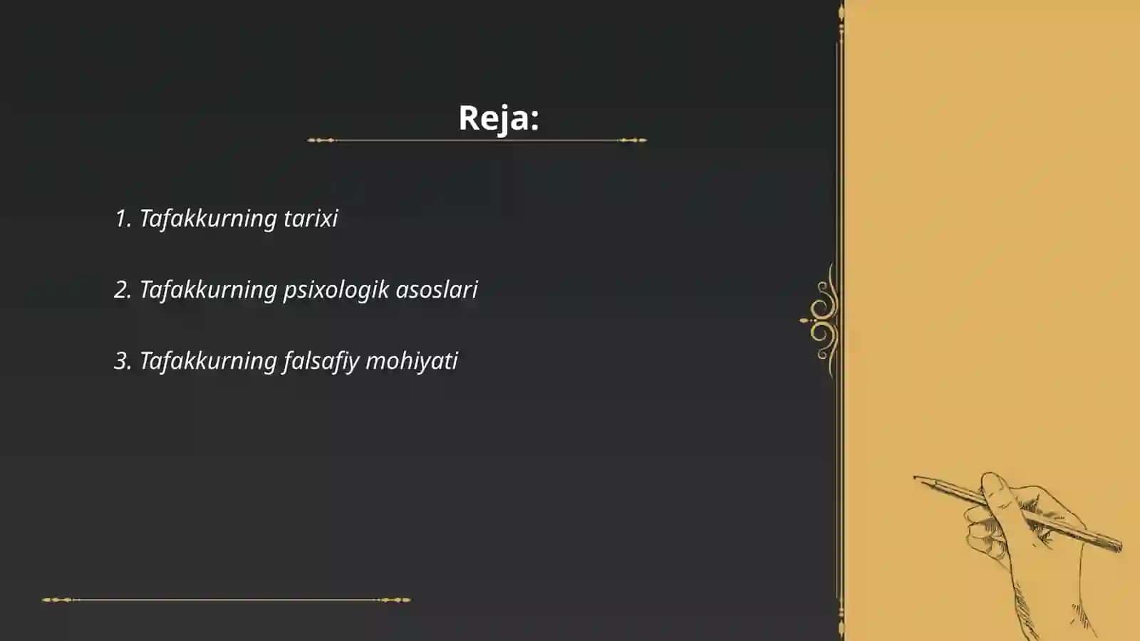 Tafakkurning shakl va qonunlari 2