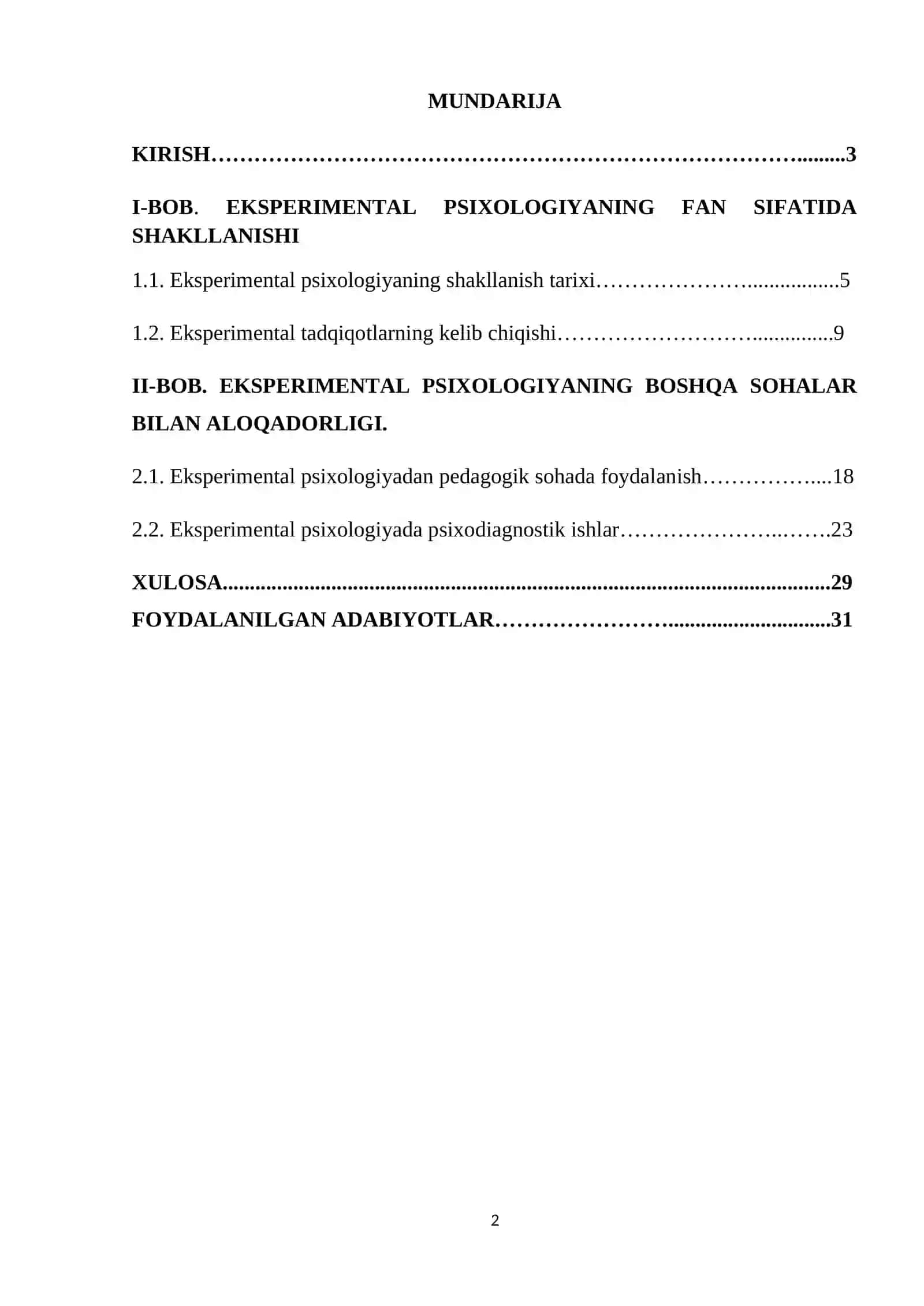 Eksperimental psixologiyaning mustaqil fan sifatida shakllanishi 2