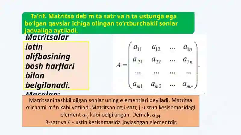 Matritsalar 2