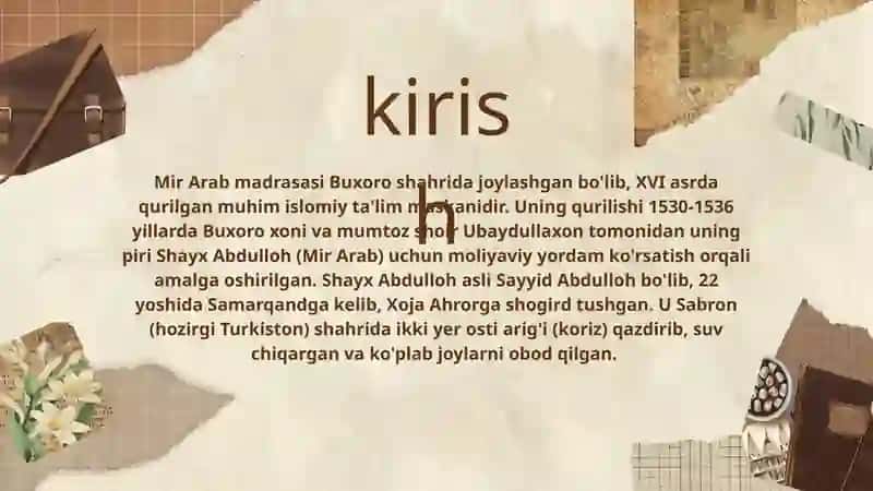 Mir Arab madrasasi 2
