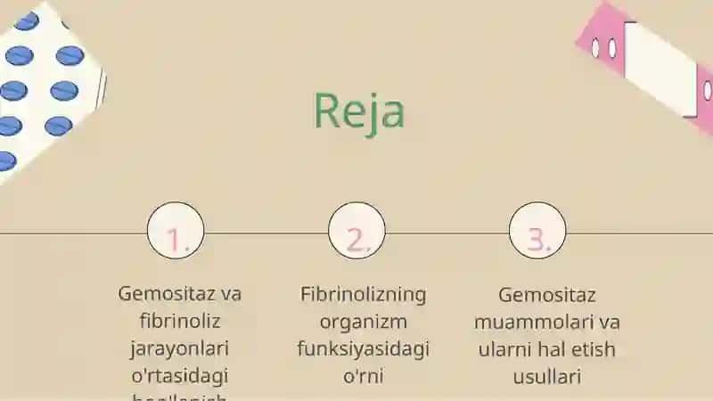 Gemositaz va Fibrinoliz 2