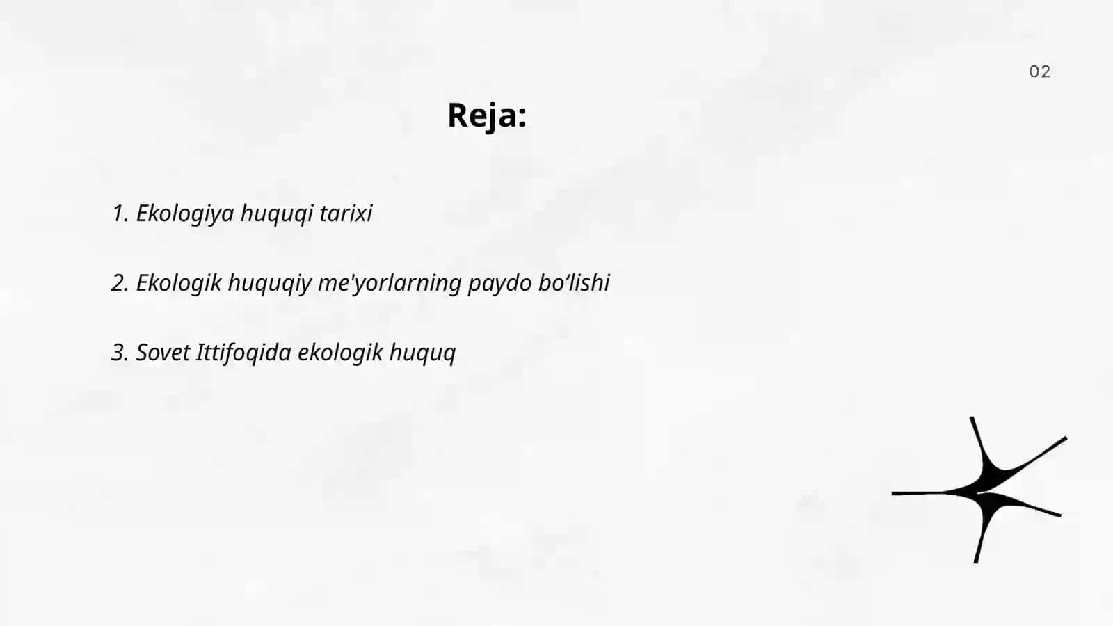 Ekologiya huquqi fanining rivojlanish tarixi 2
