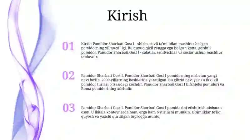 Pamidor Sharbati Gost I 2