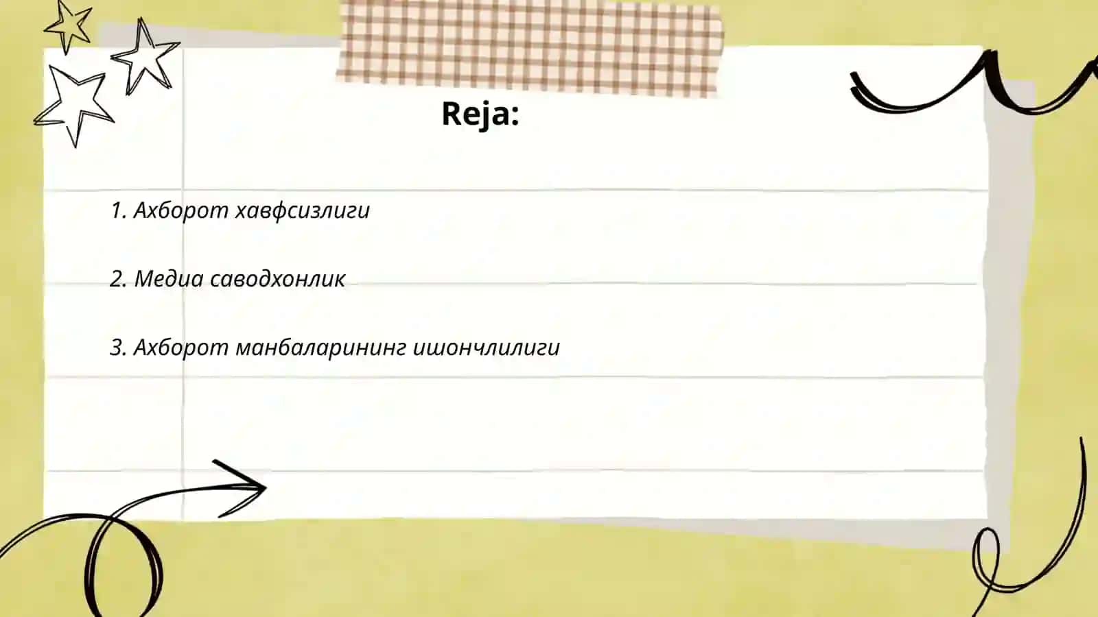 Ахборот билан ишлаш ва Медиа маданият 2