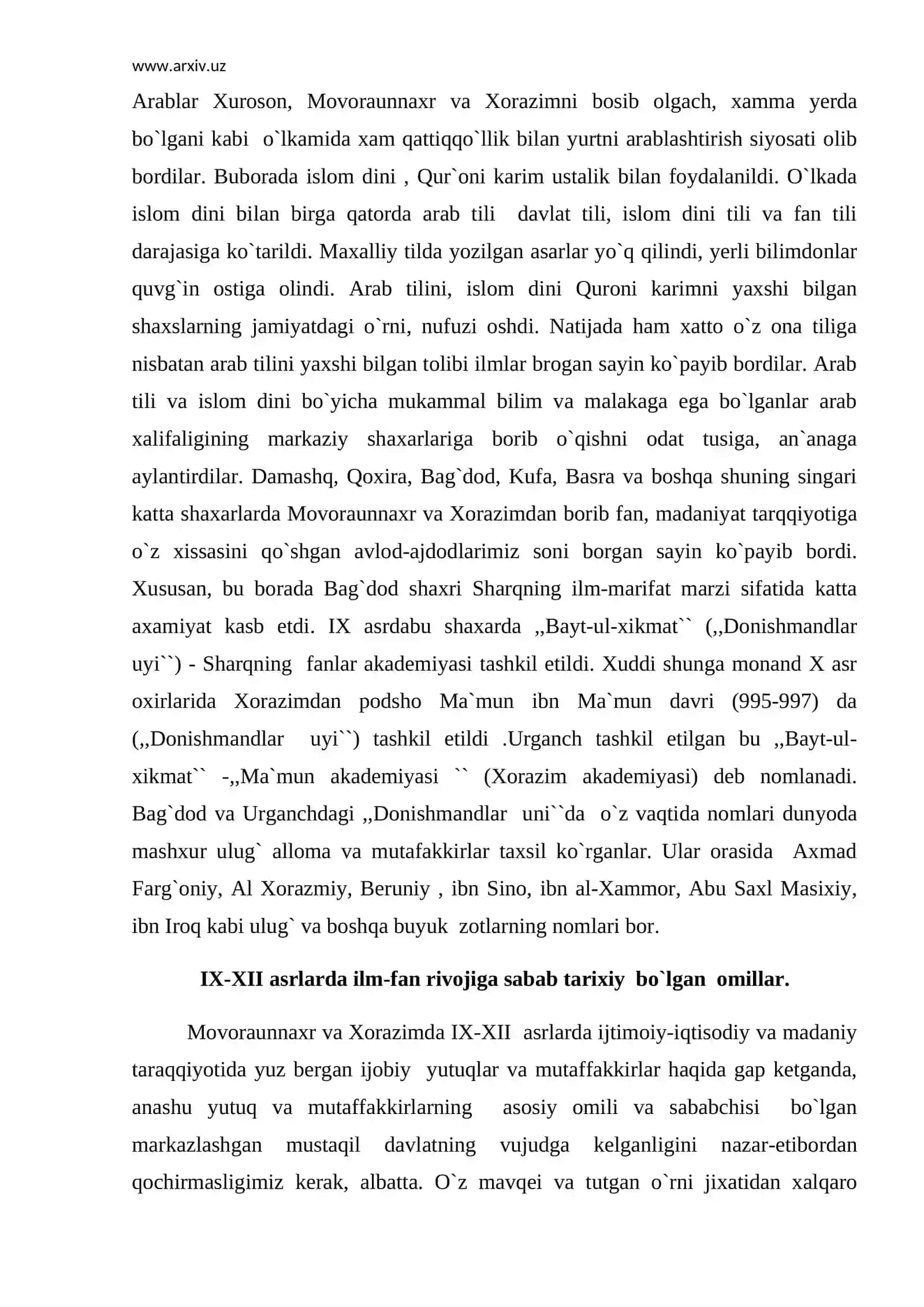 IX-XII asrlardagi ilm-fan rivoji 2