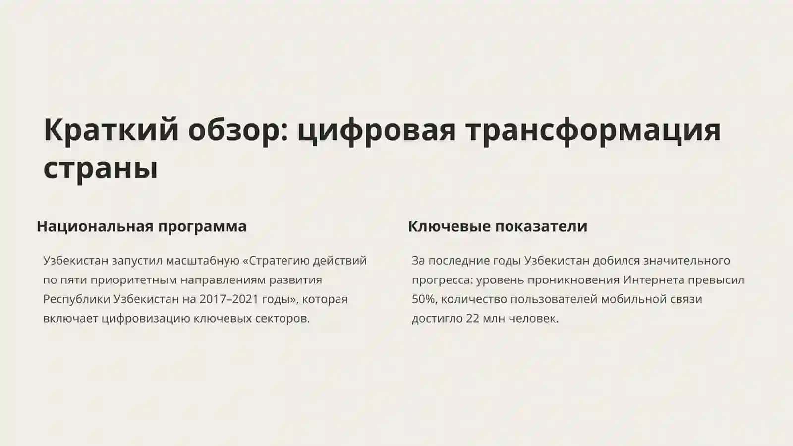 Развитие информационных технологий в Узбекистане 2