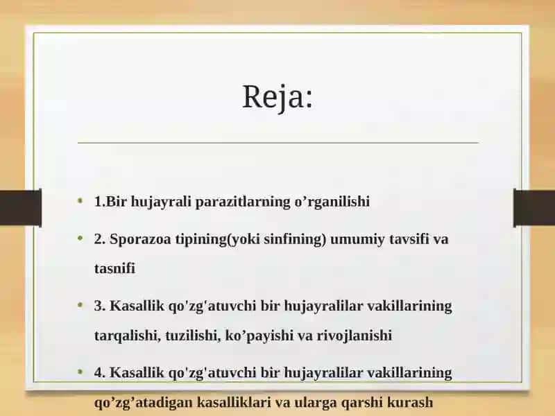 Kasallik qo’zg’atuvchi bir hujayralilar 2