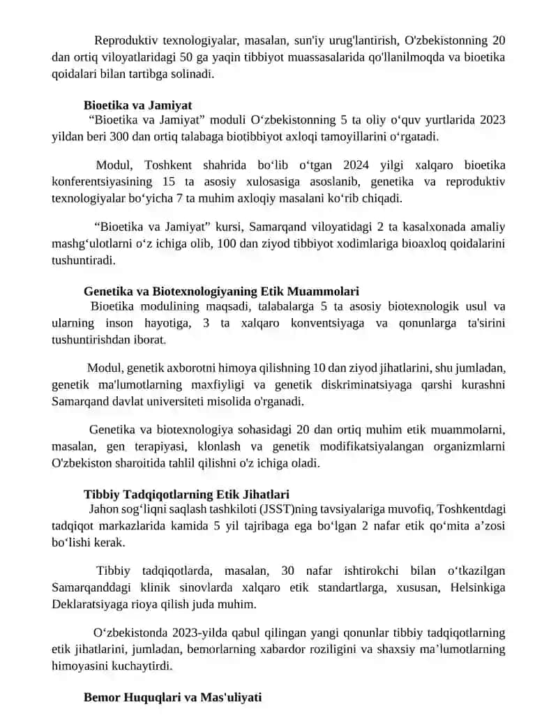 Bioetlar-bioetika modulining obeykti 2
