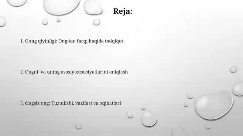 Ong haqida tushuncha va uning xossalari 2