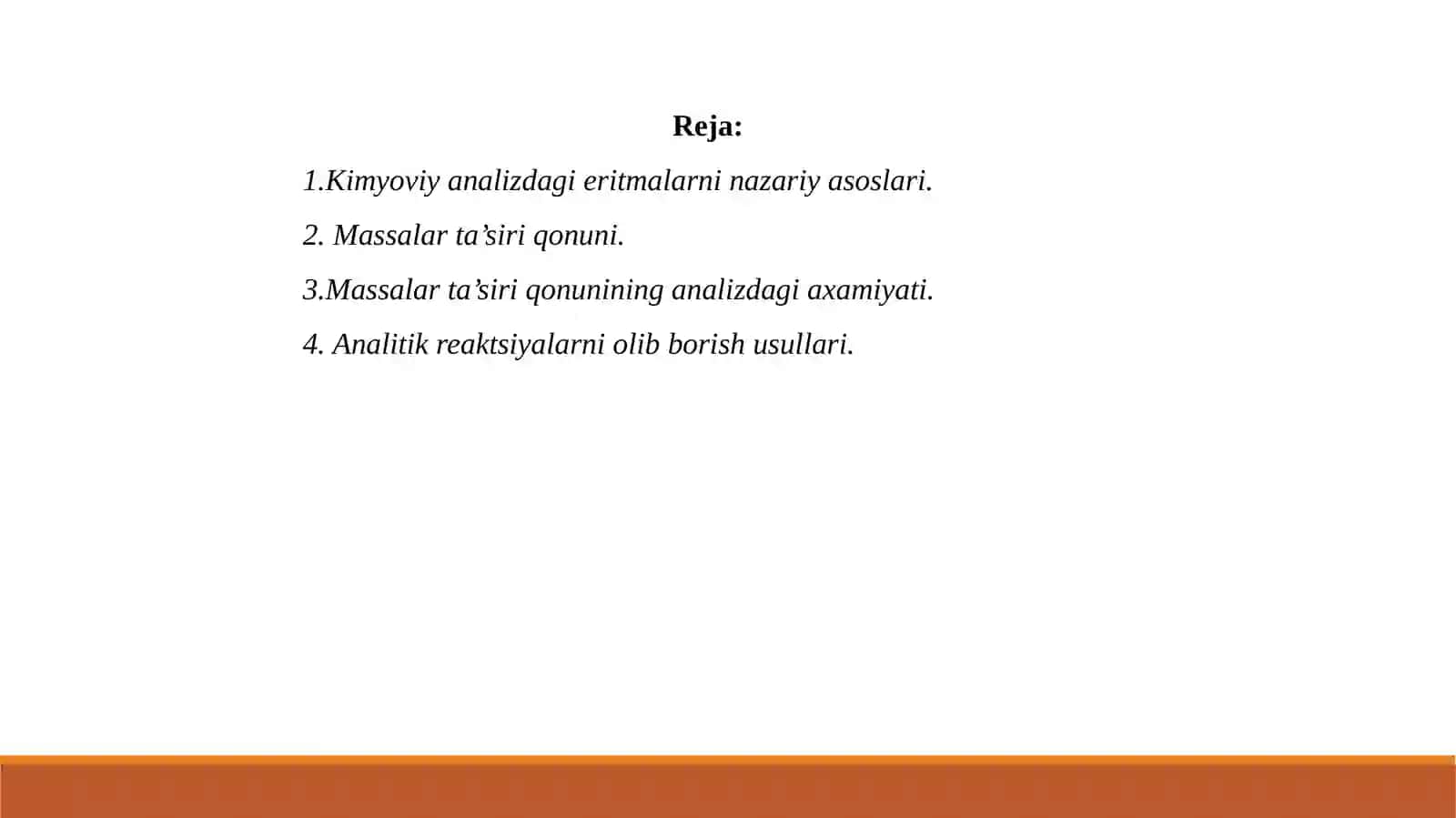 Massalar ta’siri qоnuni 2