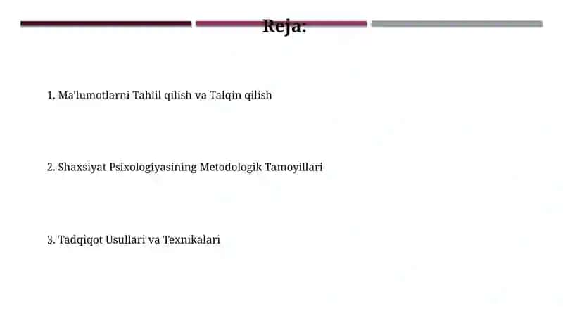 Shaxs psixologiyasining metodologik prinsiplari 2