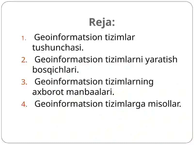 Geoinformatsiontizimlari(GIT) 2