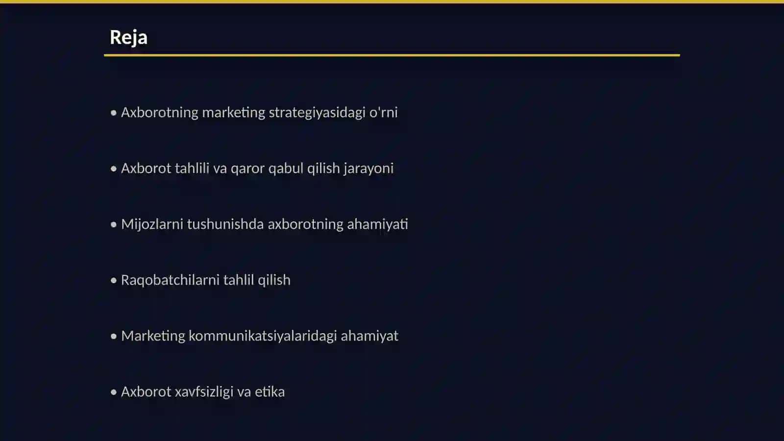 Marketingda axborotning roli 2