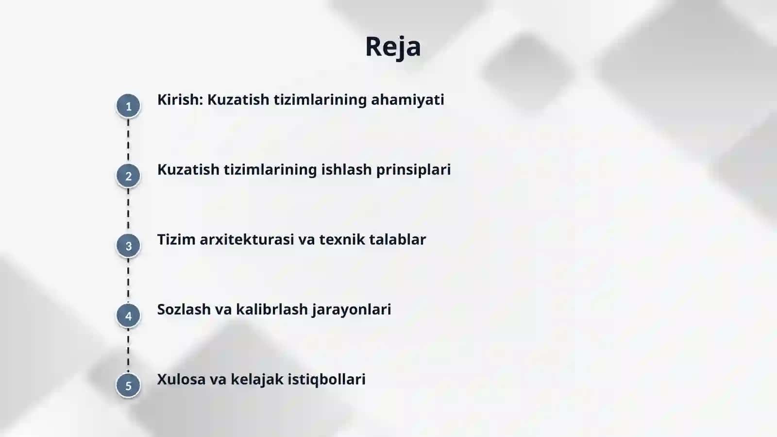 Jarayonlar va hodisalarni kuzatish tizimlari ishlash 2