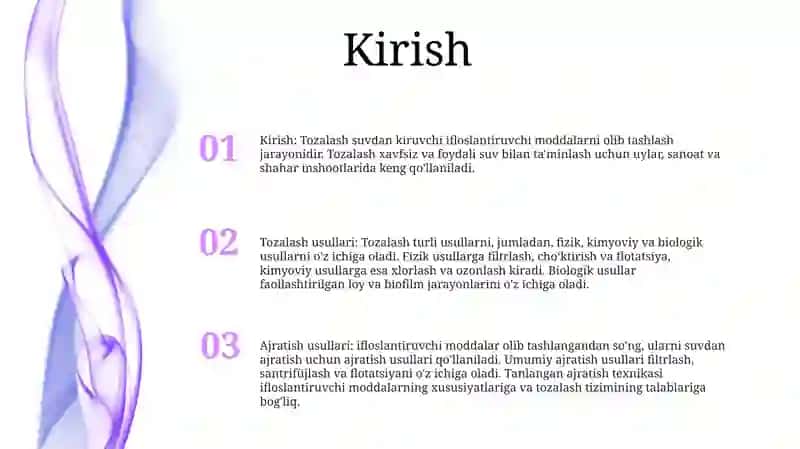 Aralashmalarni Tozalash Va Ajratish Usullari 2
