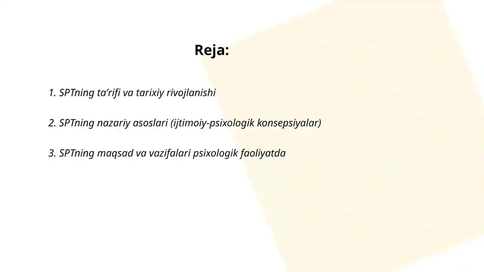 SPT (sosial-psixologik trening) 2