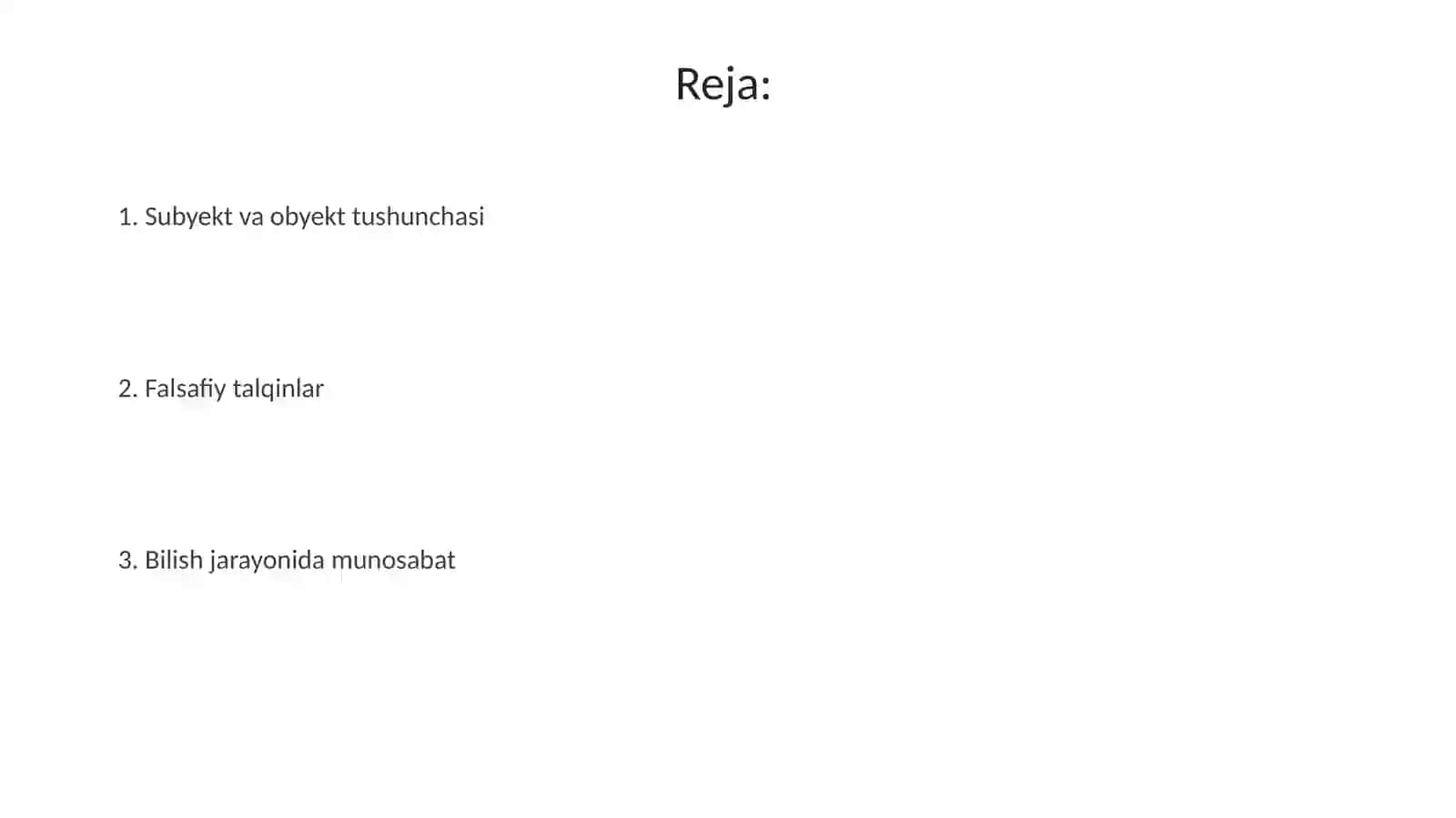 Subyekt va obyekt munosabati 2