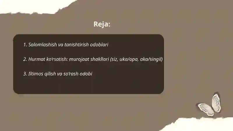 Muloqot madaniyati nutqiy etiket 2
