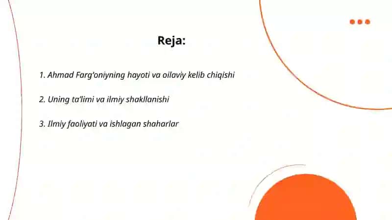 Ahmad Fargʻoniy hayoti va ijodi 2