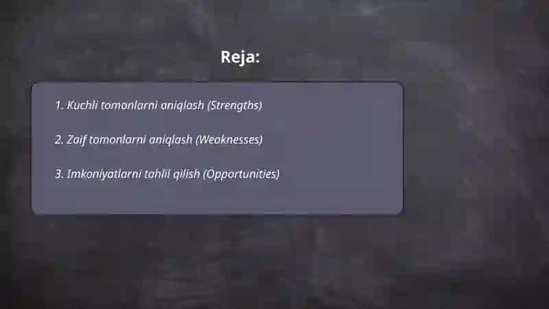 SWOT Tahlil 2