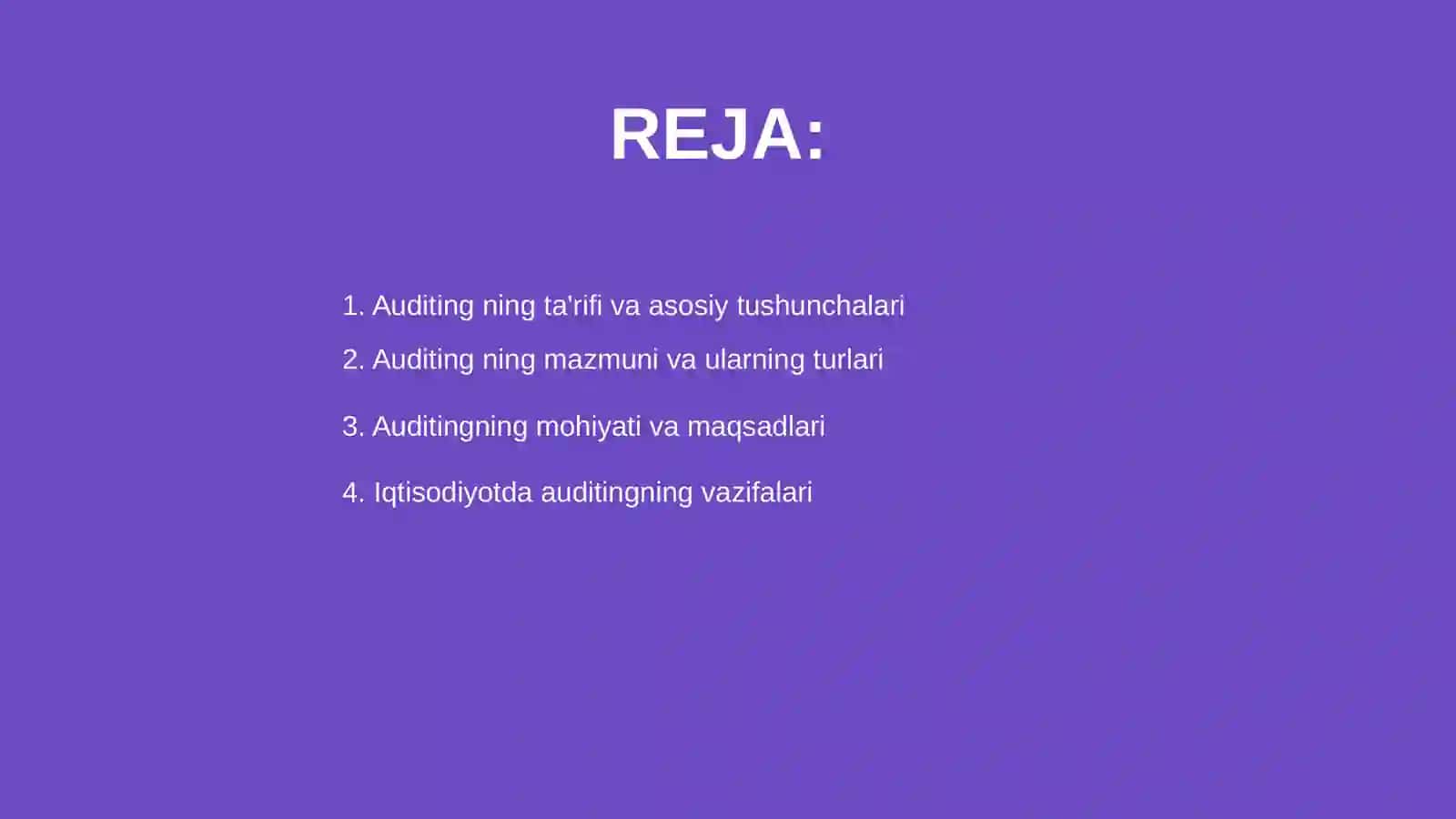 Auditing mazmuni,mohiyati va iqtisodiyotdagi o'rni 2