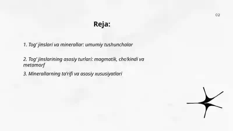 Togʻ jinslari va minerallar bilan tanishish 2