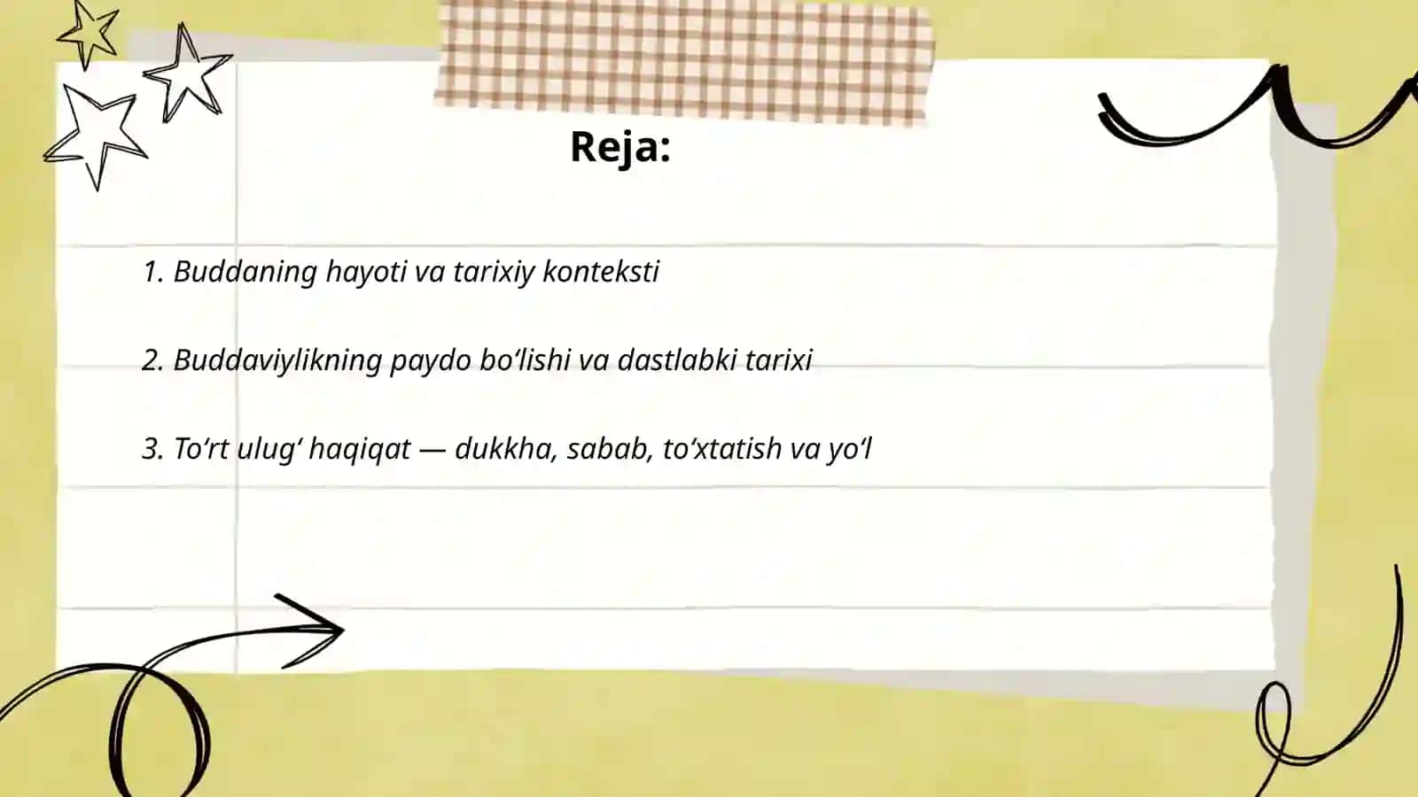 Buddaviylik dini tarixi va asosiy gʻoyalari 2
