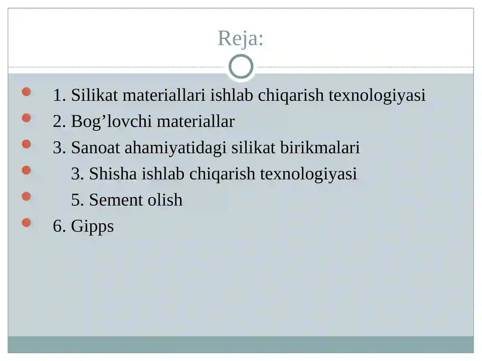 Silikat materiallarining turlari. Bog’lovchi materiallar 2