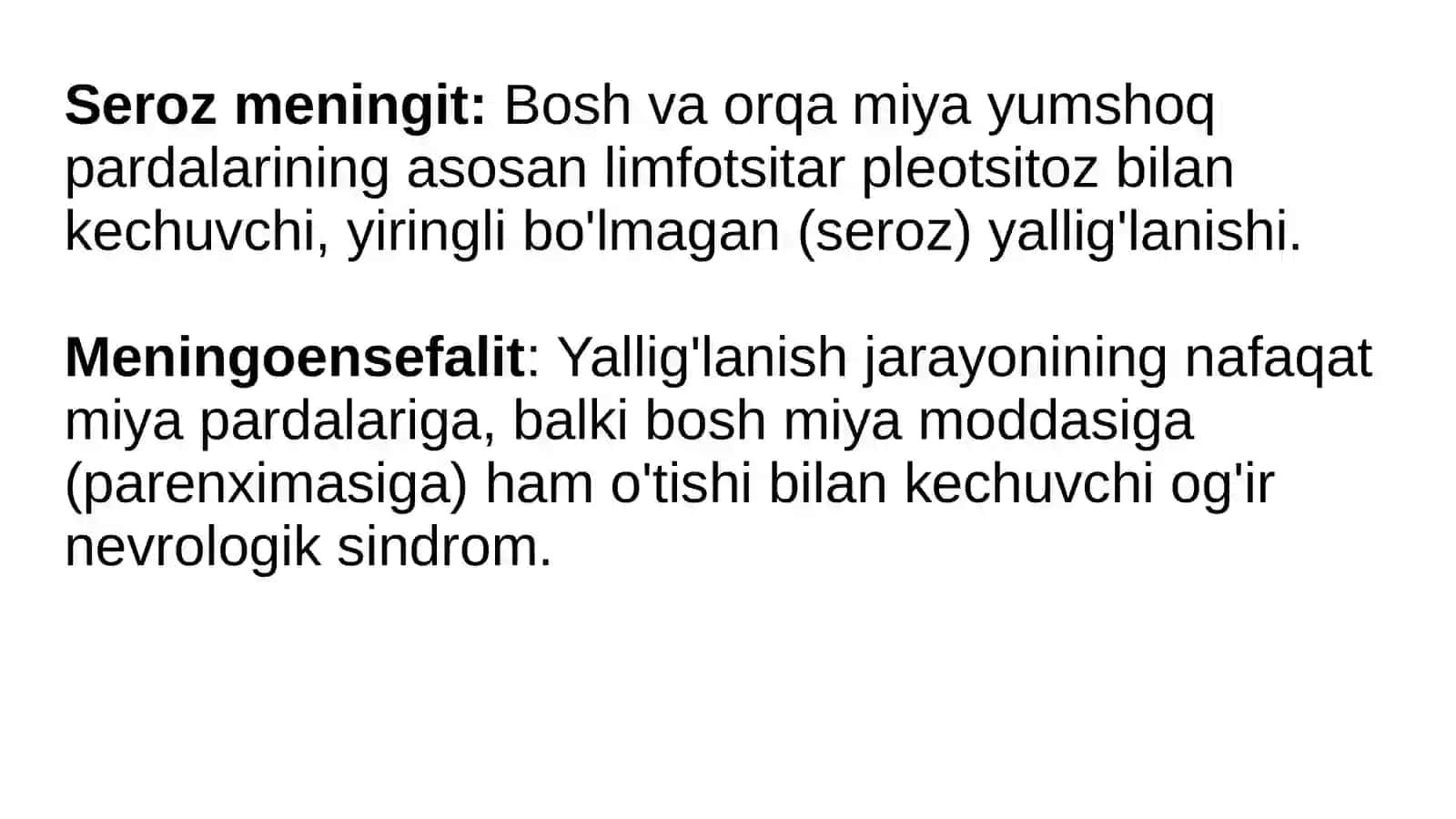 Seroz meningitlar va Meningoensefalitlar 2