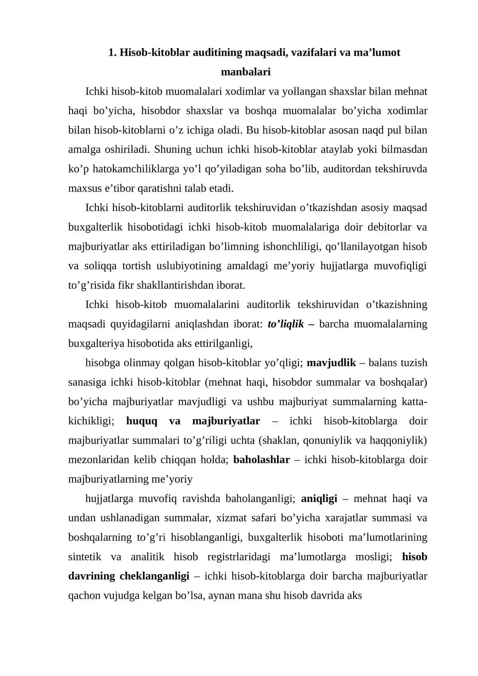 Hisob-kitoblar auditi 2